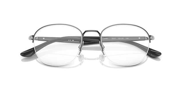 RB6487 Gunmetal MetalEyeglass Frames for Glasses Direct, Closed View