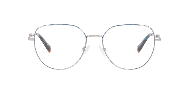 Cuemi Silver MetalEyeglass Frames for Glasses Direct, Front View