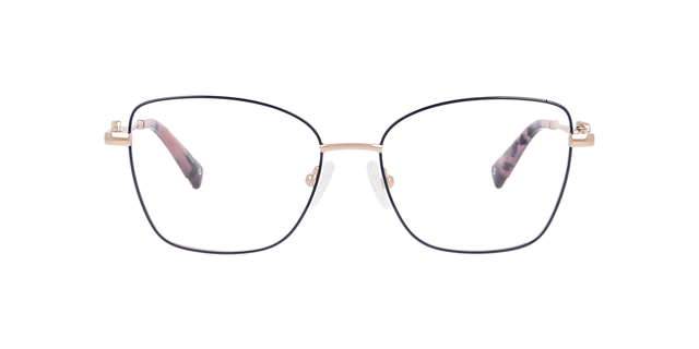 Cubea Blue MetalEyeglass Frames for Glasses Direct, Front View