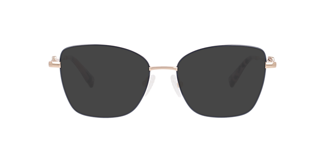 Cubea Blue MetalEyeglass Frames for Glasses Direct, with Tinted Lenses