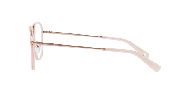 Northolt Milky White & Pink Gold MetalEyeglass Frames for Glasses Direct, Side View