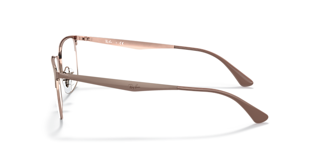 RB6421 Optics Beige On Copper MetalEyeglass Frames for Glasses Direct, Side View