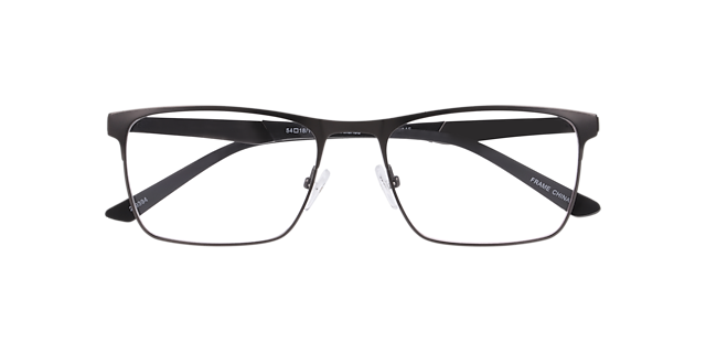 Nb4192 Gunmetal MetalEyeglass Frames for Glasses Direct, Closed View