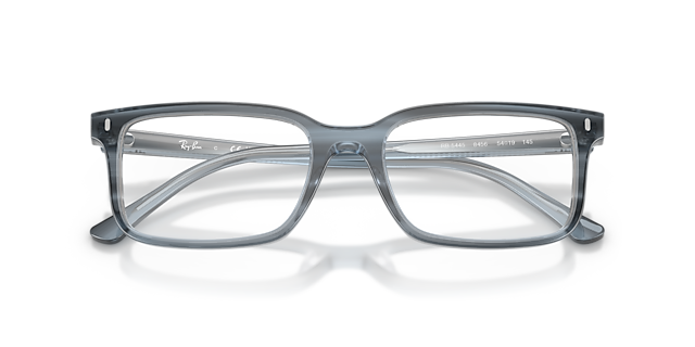 RB5445 Striped Blue AcetateEyeglass Frames for Glasses Direct, Closed View