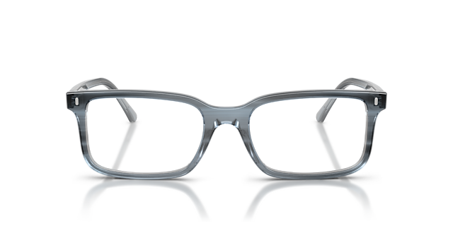 RB5445 Striped Blue AcetateEyeglass Frames for Glasses Direct, Front View