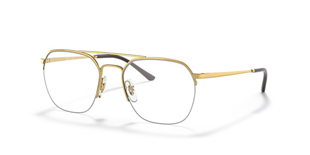 RB6444 Arista Gold MetalEyeglass Frames for Glasses Direct, Angle View