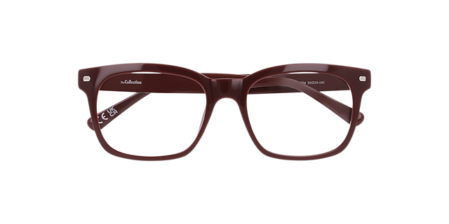 Mason Dark Burgundy PlasticEyeglass Frames for Glasses Direct, Closed View