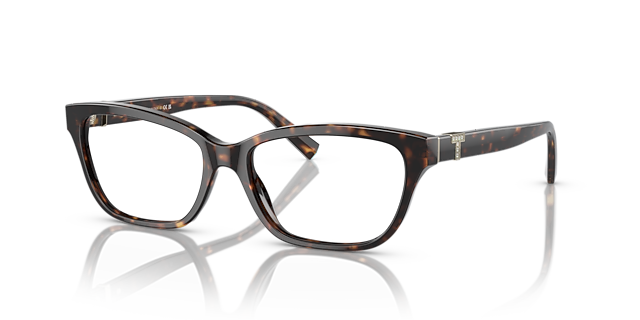 TF2233B Havana AcetateEyeglass Frames for Glasses Direct, Angle View