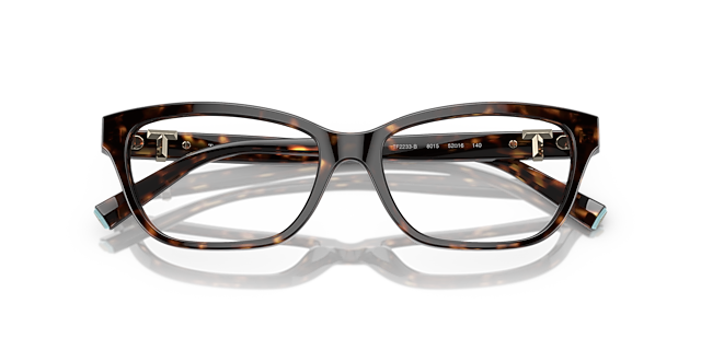 TF2233B Havana AcetateEyeglass Frames for Glasses Direct, Closed View