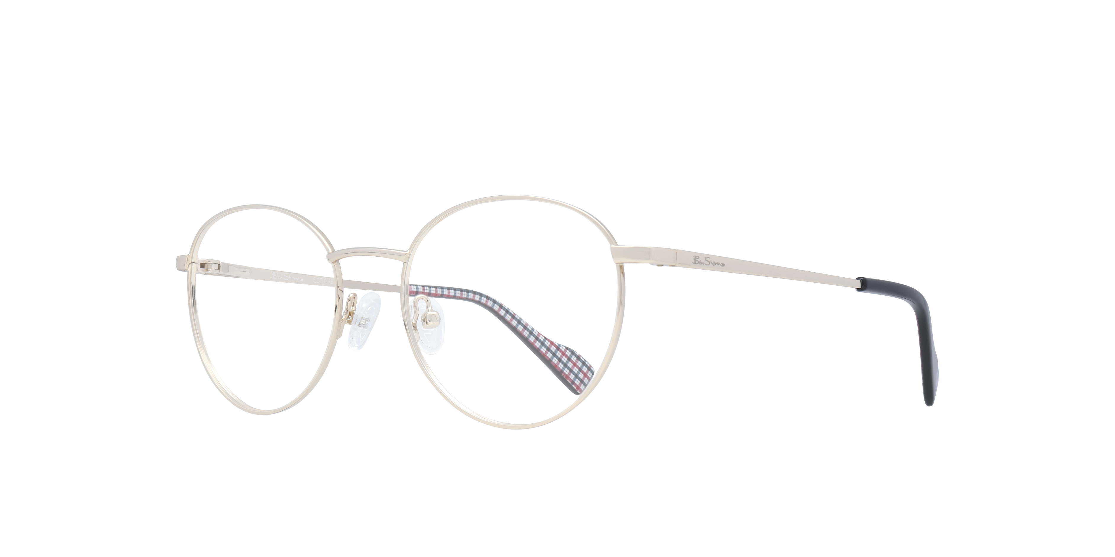 Euston Gold AcetateEyeglass Frames for Glasses Direct, Angle View