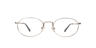 Hawkins Matte Silver MetalEyeglass Frames for Glasses Direct, Front View