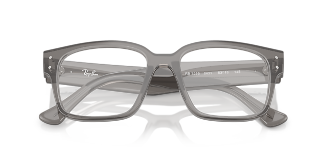 RB7256 Transparent Grey PlasticEyeglass Frames for Glasses Direct, Closed View