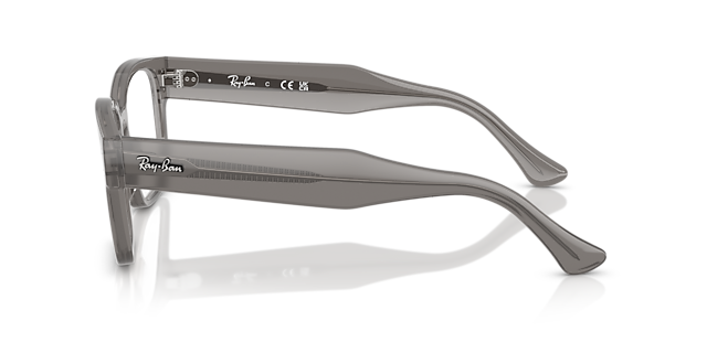 RB7256 Transparent Grey PlasticEyeglass Frames for Glasses Direct, Side View