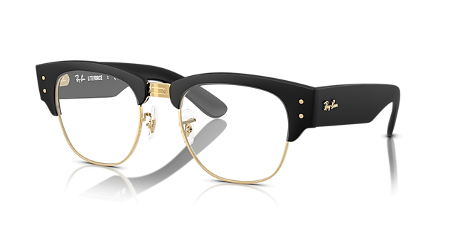 RB7316V Sand Black On Gold PlasticEyeglass Frames for Glasses Direct, Angle View