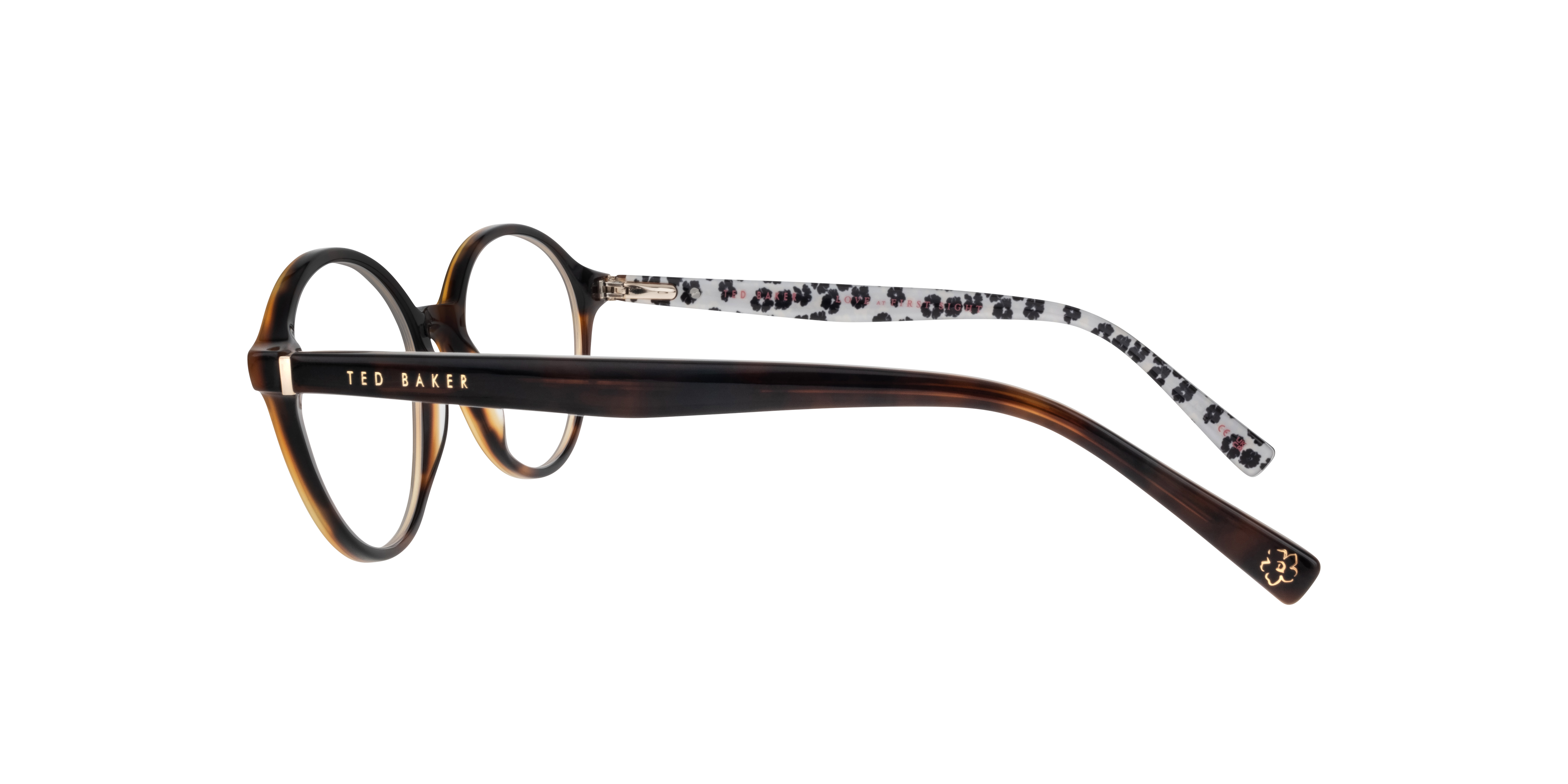 TB9227 Brown AcetateEyeglass Frames for Glasses Direct, Side View