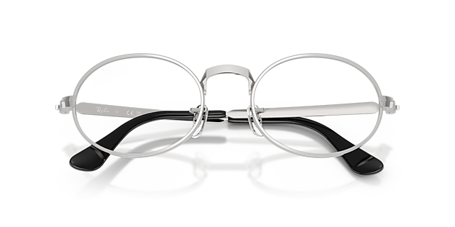 RB3931V Optics By A$AP Rocky Silver MetalEyeglass Frames for Glasses Direct, Closed View