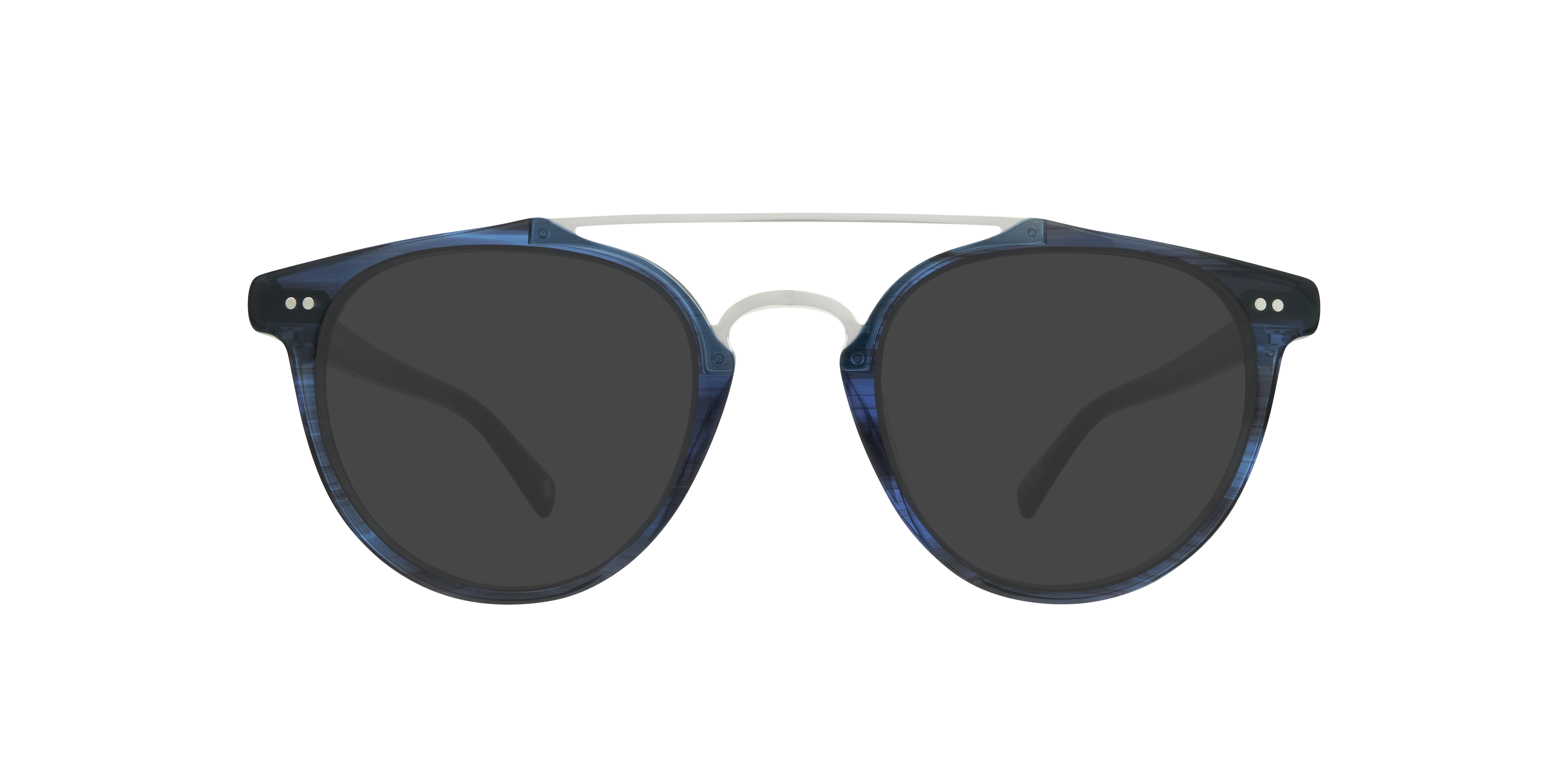 Keaton Havana Blue & Silver AcetateEyeglass Frames for Glasses Direct, with Tinted Lenses