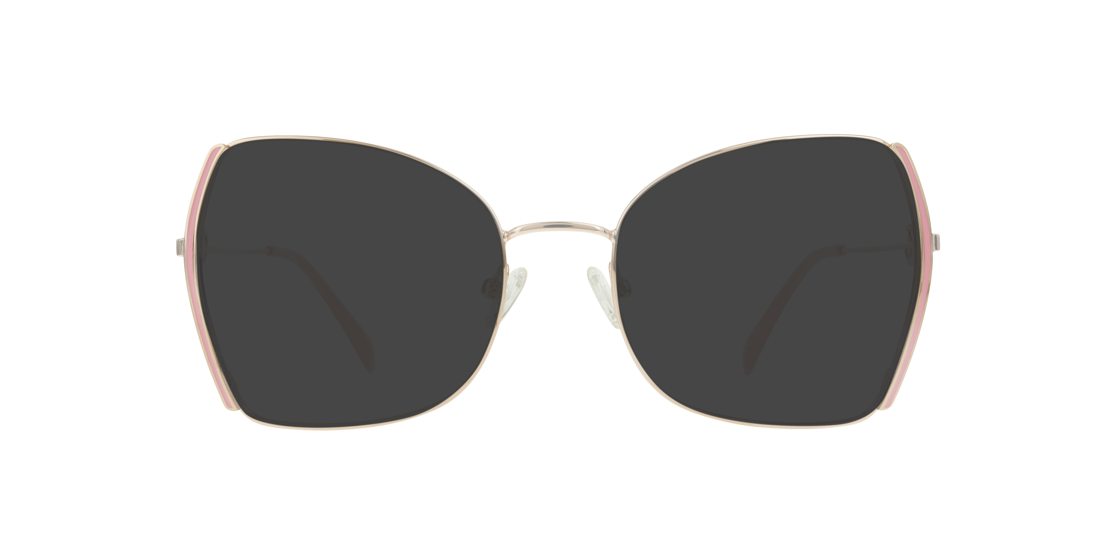 Kenna Gold & Light Pink MetalEyeglass Frames for Glasses Direct, with Tinted Lenses