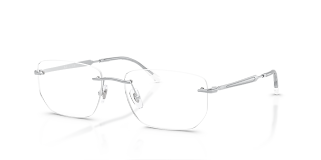 RB3768V Silver MetalEyeglass Frames for Glasses Direct, Angle View