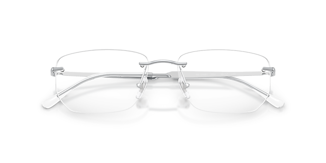 RB3768V Silver MetalEyeglass Frames for Glasses Direct, Closed View