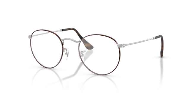 RB3447V Matte Havana On Matte Silver MetalEyeglass Frames for Glasses Direct, Angle View