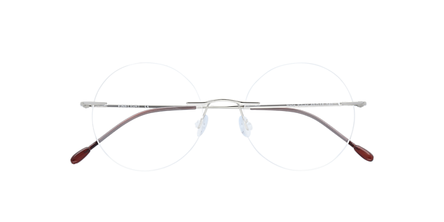 Halo Silver TitaniumEyeglass Frames for Glasses Direct, Closed View