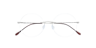 Halo Silver TitaniumEyeglass Frames for Glasses Direct, Closed View