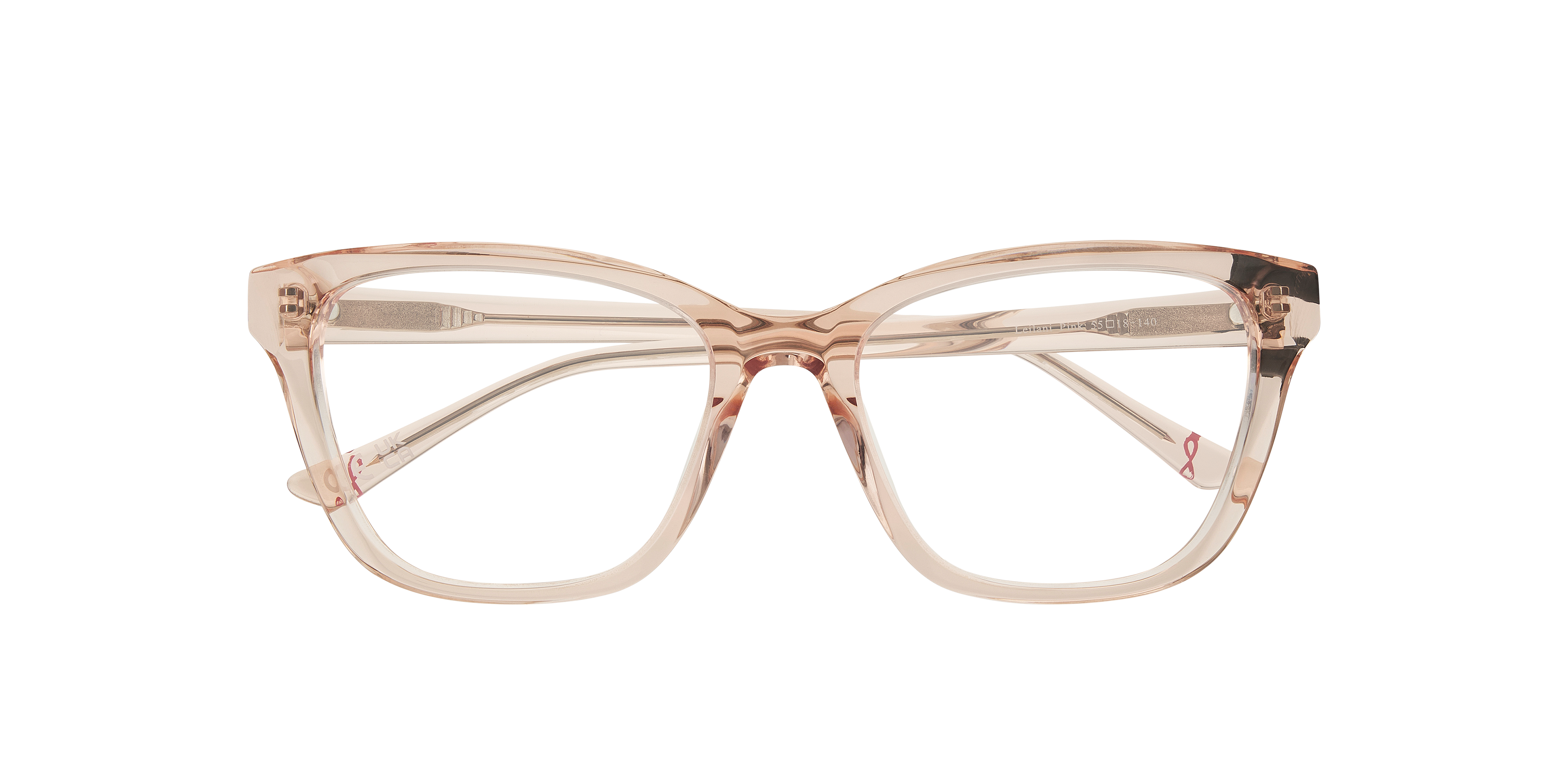 Leilani Pink AcetateEyeglass Frames for Glasses Direct, Closed View