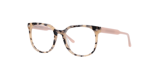 Merlyn Havana Pink AcetateEyeglass Frames for Glasses Direct, Angle View