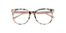 Merlyn Havana Pink AcetateEyeglass Frames for Glasses Direct, Closed View