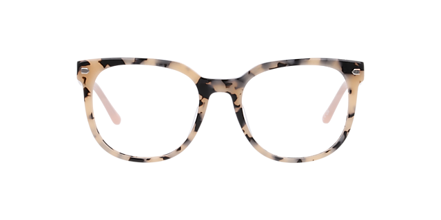 Merlyn Havana Pink AcetateEyeglass Frames for Glasses Direct, Front View