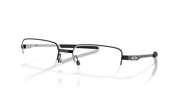 Foil RQ 0.5 Satin Black MetalEyeglass Frames for Glasses Direct, Angle View