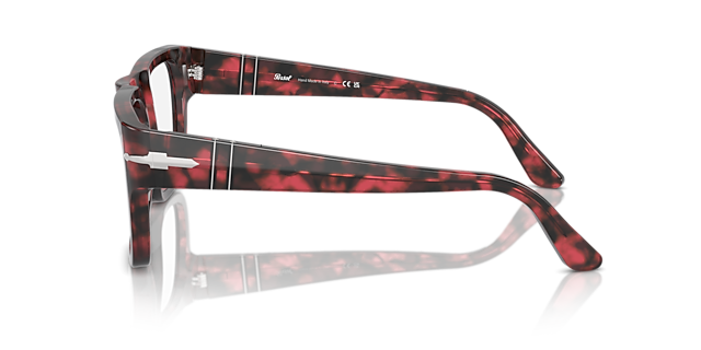 PO3348V Red Havana AcetateEyeglass Frames for Glasses Direct, Side View