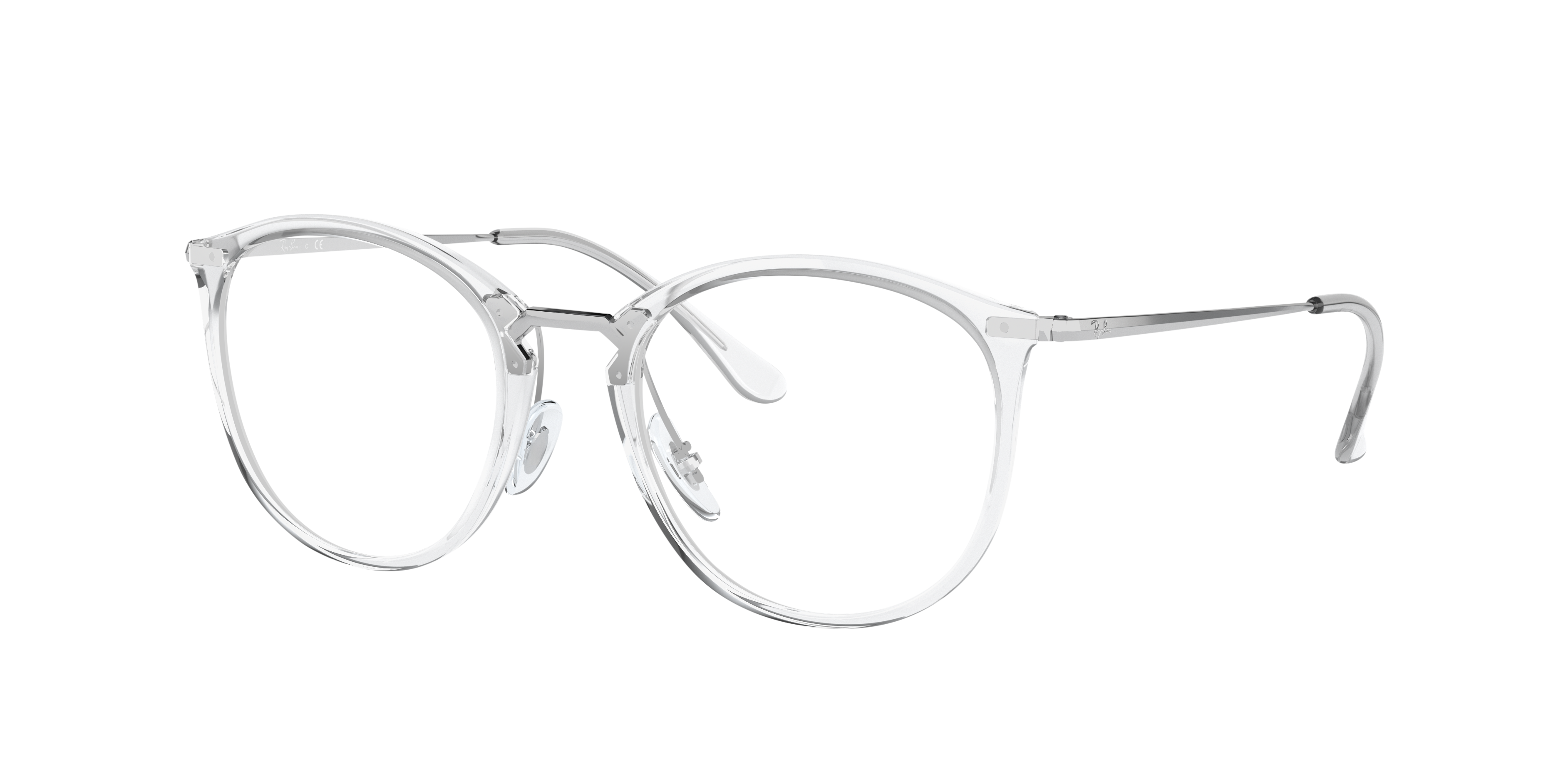RB7140 Transparent PlasticEyeglass Frames for Glasses Direct, Angle View