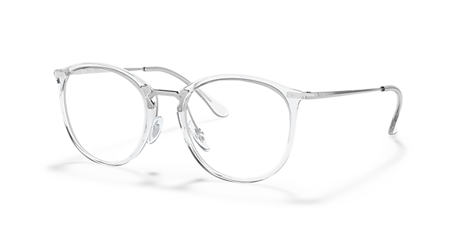 RB7140 Transparent PlasticEyeglass Frames for Glasses Direct, Angle View