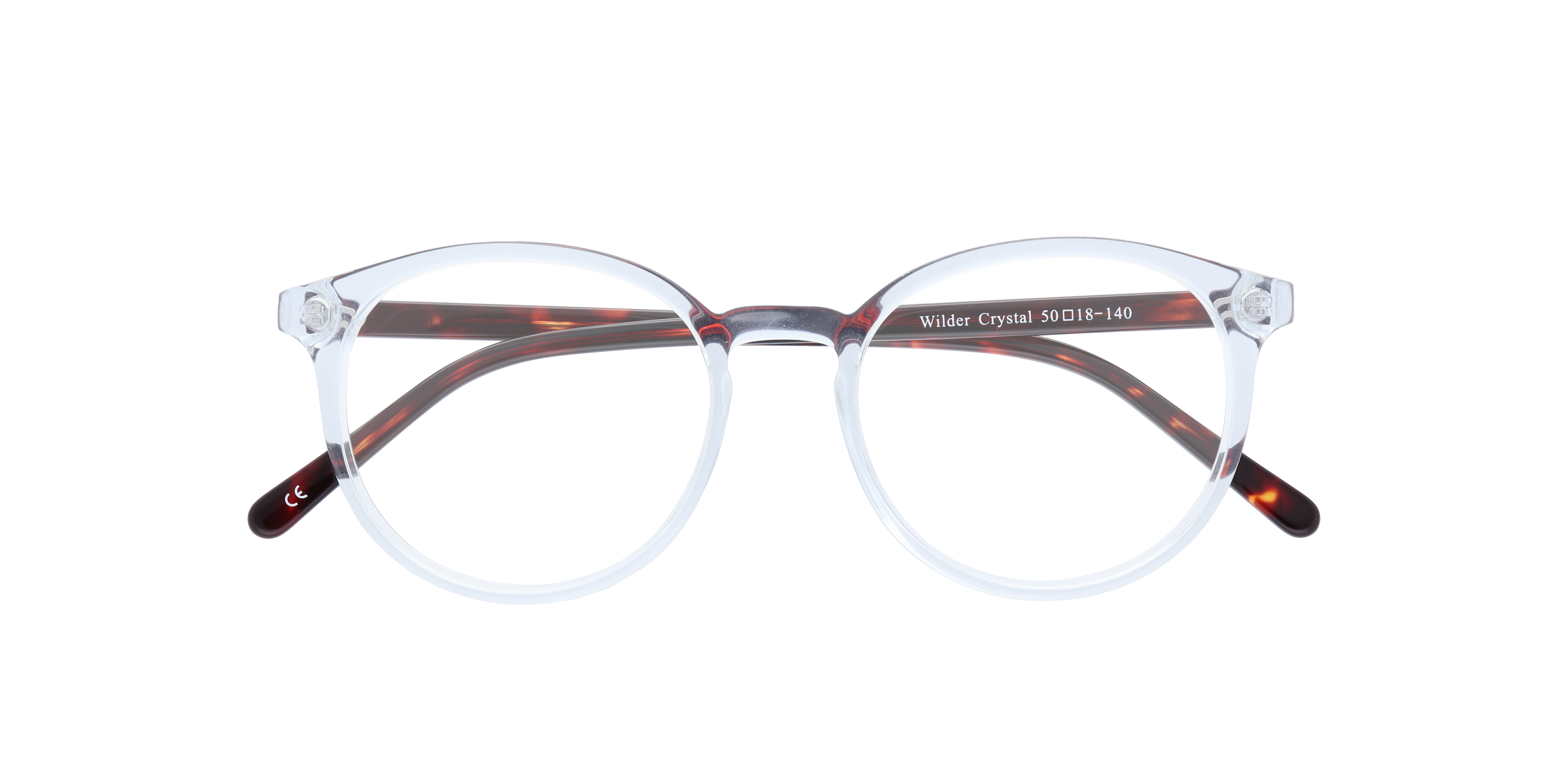 Wilder Crystal AcetateEyeglass Frames for Glasses Direct, Closed View