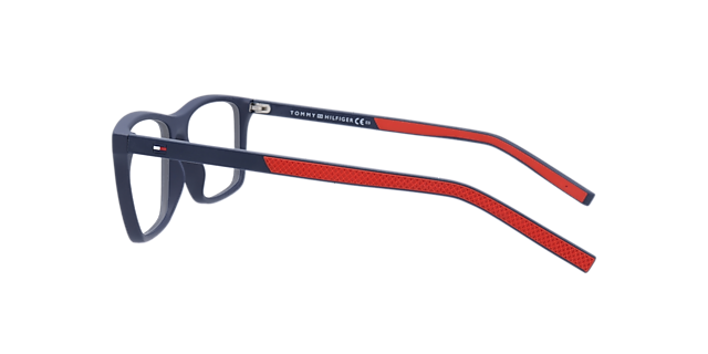 TH 1592 Blue & Red PlasticEyeglass Frames for Glasses Direct, Side View