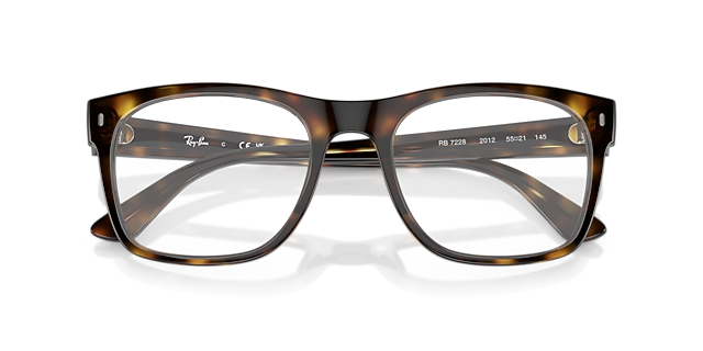 RB7228 Havana PlasticEyeglass Frames for Glasses Direct, Closed View