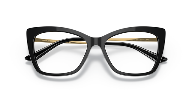 DG3348 Black AcetateEyeglass Frames for Glasses Direct, Closed View