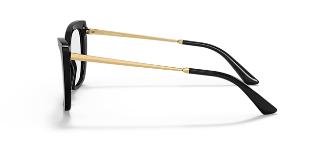 DG3348 Black AcetateEyeglass Frames for Glasses Direct, Side View