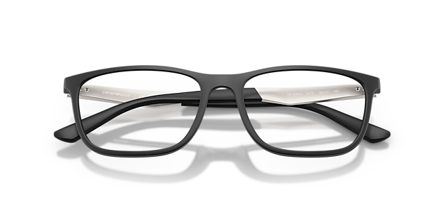 EA3280U Matte Black PlasticEyeglass Frames for Glasses Direct, Closed View