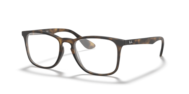 RB7074 Optics Havana PlasticEyeglass Frames for Glasses Direct, Angle View