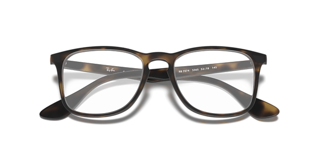 RB7074 Optics Havana PlasticEyeglass Frames for Glasses Direct, Closed View