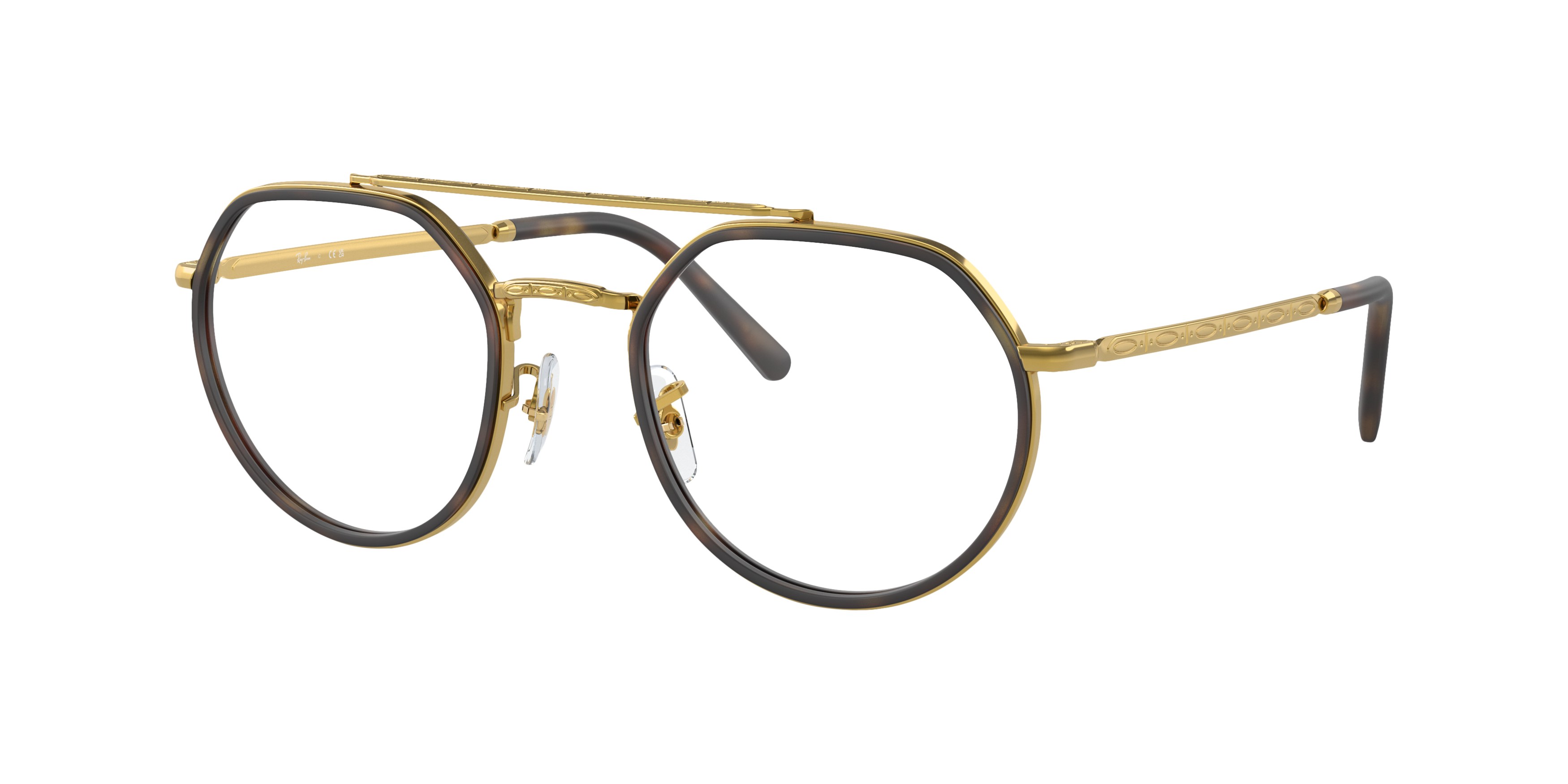 RB3765V Legend Gold MetalEyeglass Frames for Glasses Direct, Angle View