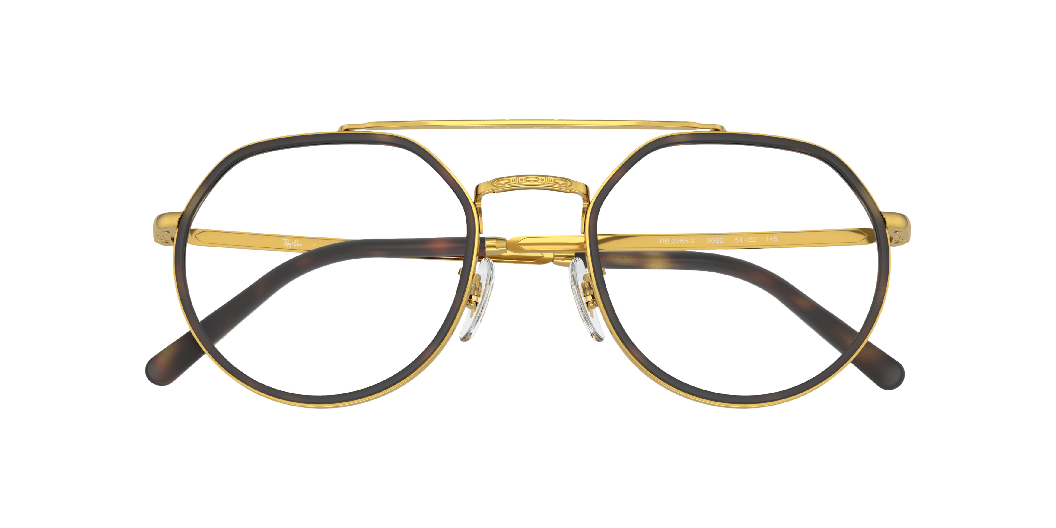 RB3765V Legend Gold MetalEyeglass Frames for Glasses Direct, Closed View