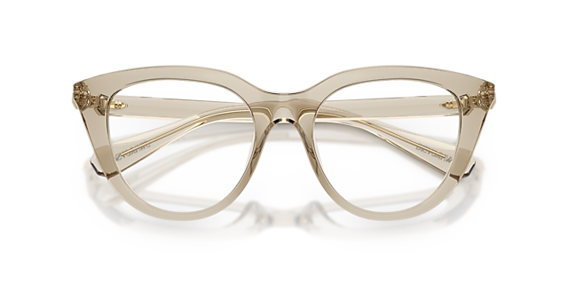 SK2052 Transparent Beige PlasticEyeglass Frames for Glasses Direct, Closed View