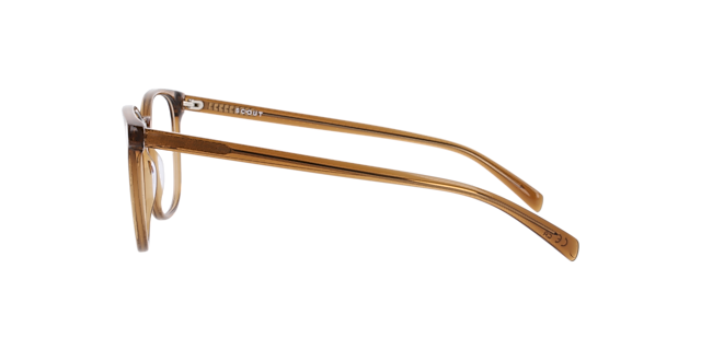 Miles Crystal Brown AcetateEyeglass Frames for Glasses Direct, Side View