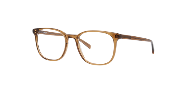 Miles Crystal Brown AcetateEyeglass Frames for Glasses Direct, Angle View