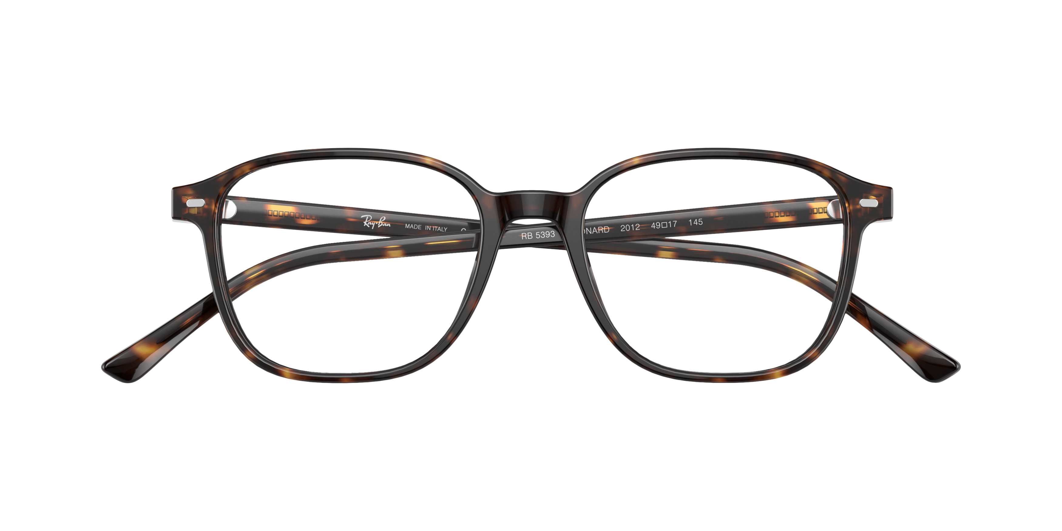 Glasses Direct ™ -RB5393 Square Havana Frame Eyeglasses - Main Image
