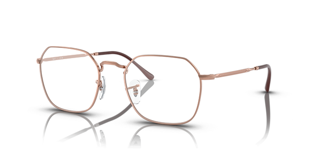 RB3694V Rose Gold MetalEyeglass Frames for Glasses Direct, Angle View